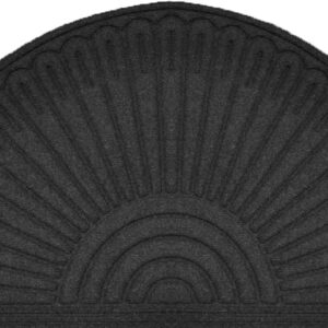 Lábtörlő - Halfmoon Contours Dark Grey 909499